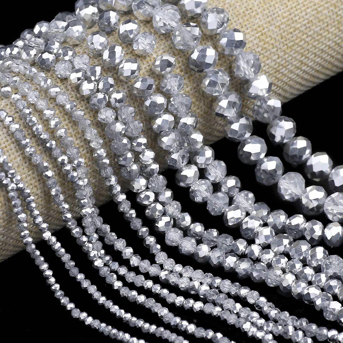 Glass Seed Beads 2Mm Jewelry Making - Espaciador de cristal austriaco redondo plano
