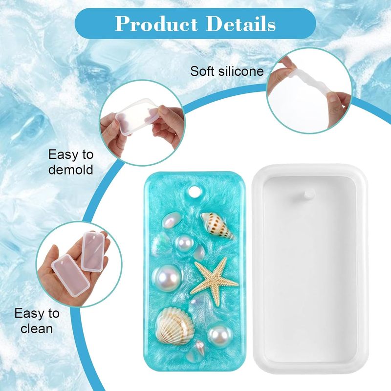 10 moldes para fundir resina y - Silicone Epoxy Resin Molds Set reseña y precio