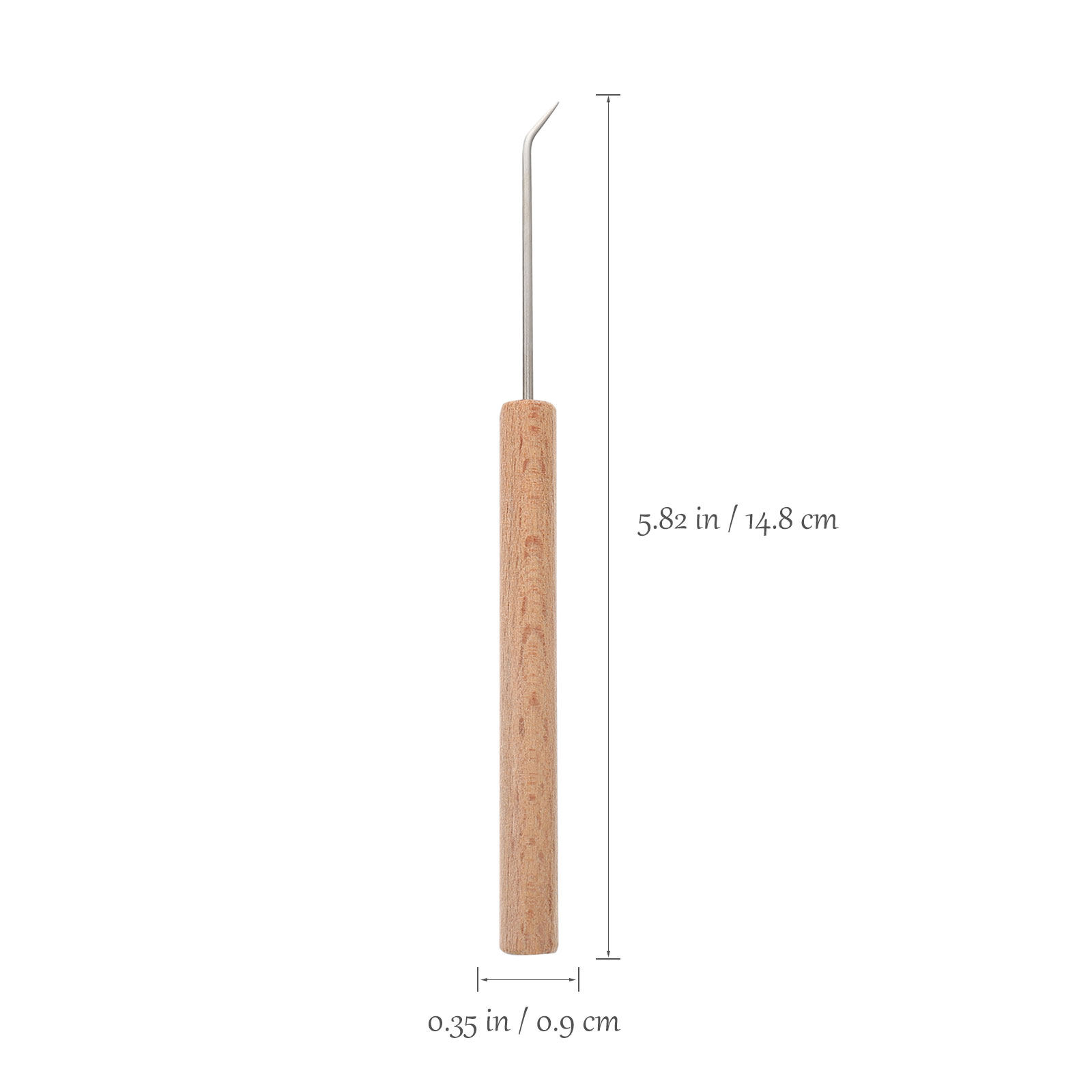 1 unidad de aguja de ganchillo - Wooden Crochet Hooks Ergonomic Handle reseña y precio
