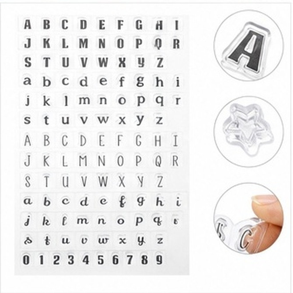 Juego de 4 sellos transparente - Clear Silicone Stamps For Card Making reseña y precio