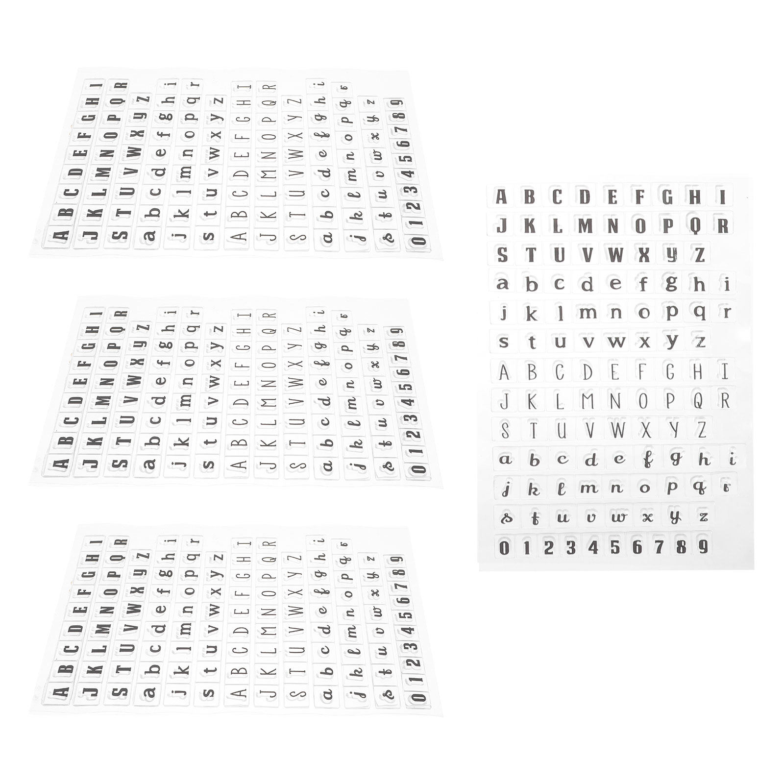 Juego de 4 sellos transparente - Clear Silicone Stamps For Card Making reseña y precio