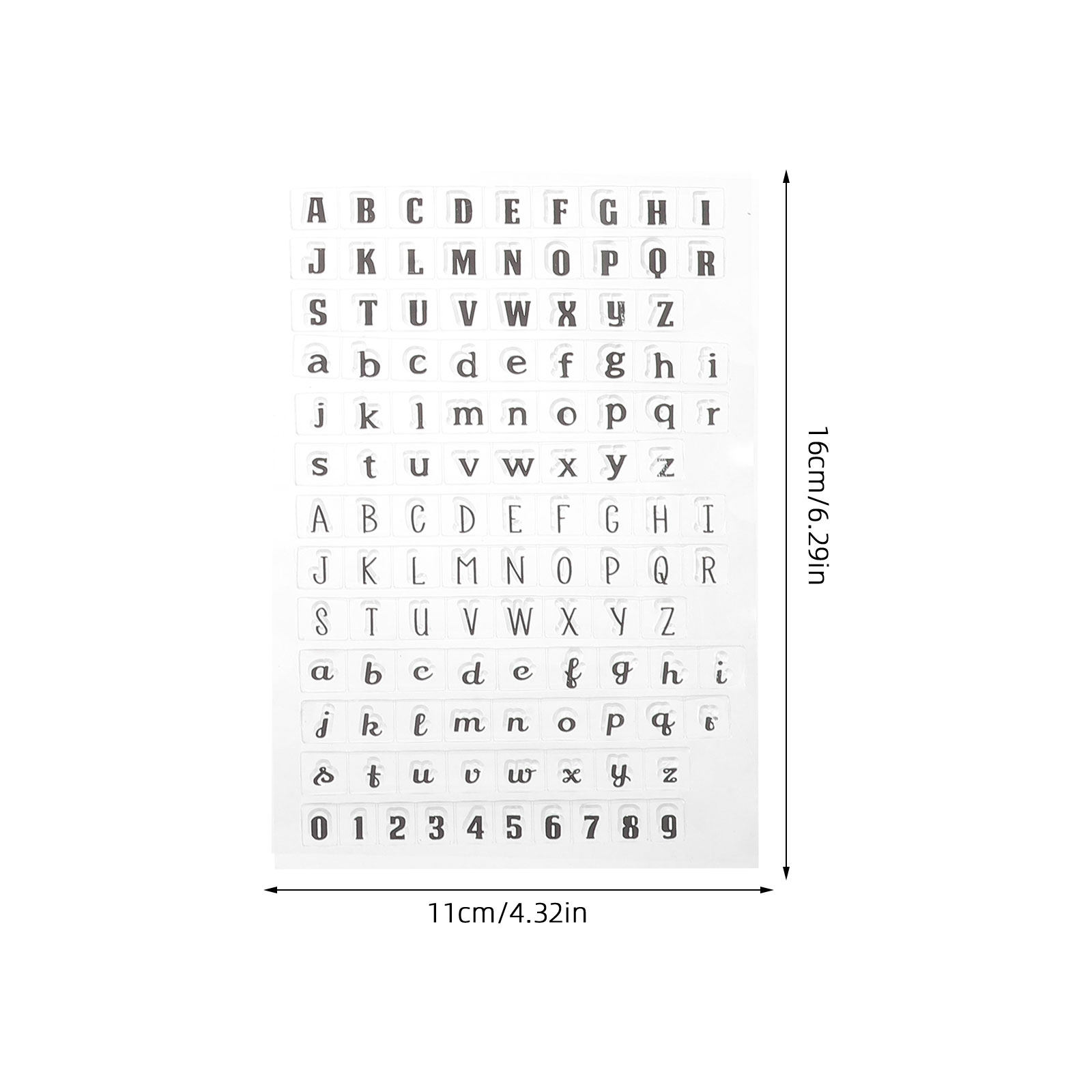Juego de 4 sellos transparente - Clear Silicone Stamps For Card Making reseña y precio