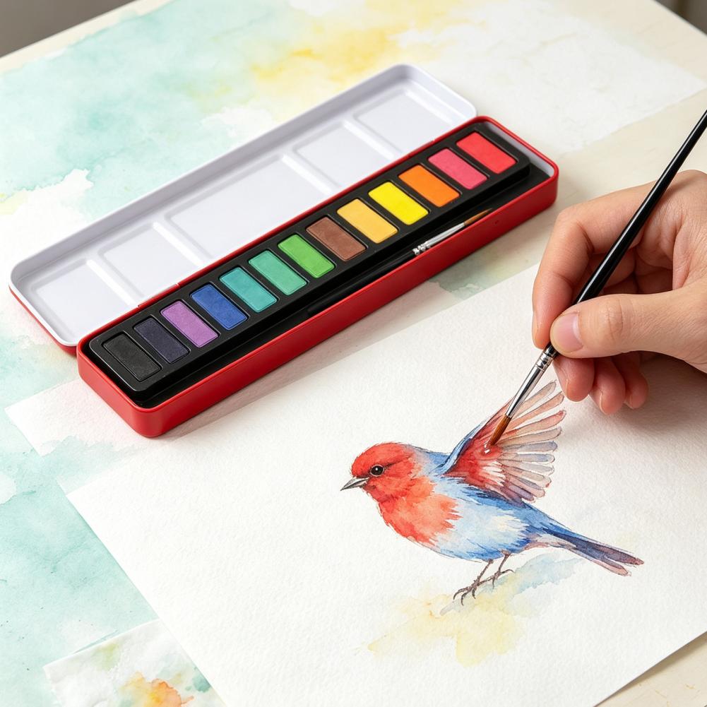 Set de Pintura de Acuarela Por - Watercolor Paint Set Solid Pigment reseña y precio