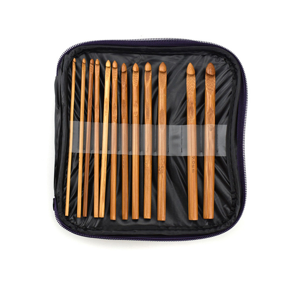 1 juego de agujas de ganchillo - Wooden Crochet Hooks Ergonomic Handle reseña y precio